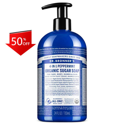 #ad Dr. Bronner#x27;s Organic Sugar Soap Peppermint 24 fl oz $43.98