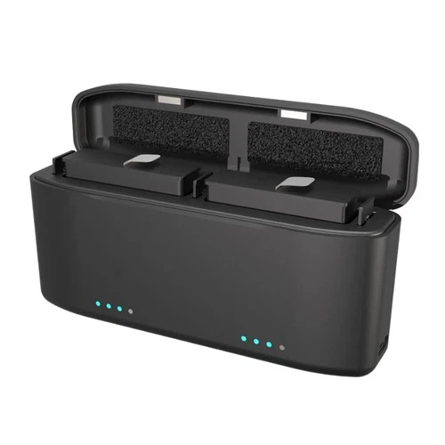 Fast Charging Case For Insta360 X6 Camera Two Battery Charger Box Portable Dock
