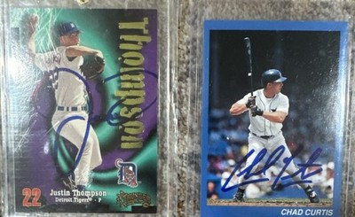 Detroit Tigers Signed Card Lot