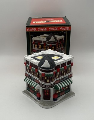 Coca Cola Town Square Collection Lighted Village 5 & Dime Variety Store Coke