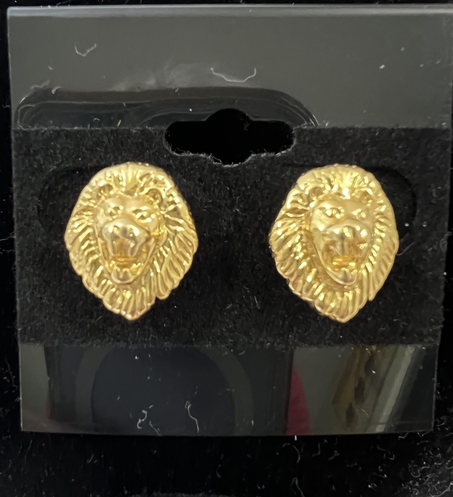 VTG Signed KJL Kenneth Jay Lane Gold Plated LION … - image 7