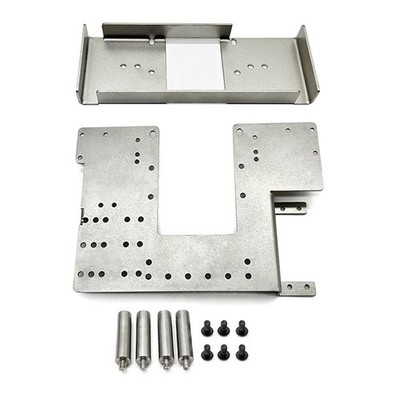 DIY Edelstahl Batteriefach / Second Floor Plate Kit für Tamiya 1/14 RC Auto