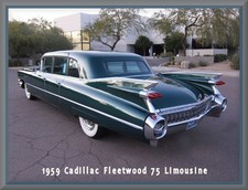 1959 Cadillac Fleetwood Seventy Five Limousine Toolbox - Fridge Magnet 42 Mil 1959 Cadillac Fleetwood Seventy Five Limousine Toolbox - Fridge Magnet 42 Mil