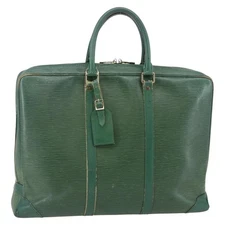 LOUIS VUITTON Epi Porte Documents Voyage Business Bag Green M54474 Auth ep11183