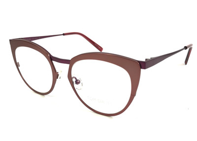 Tom Davies Eyeglasses Frames TD782 Col. 2352 Matte Pink Purple Cat Eye 49-19-140