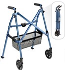 Wonder Walker Plus Lightweight Foldable Roller Walker - Color Blue