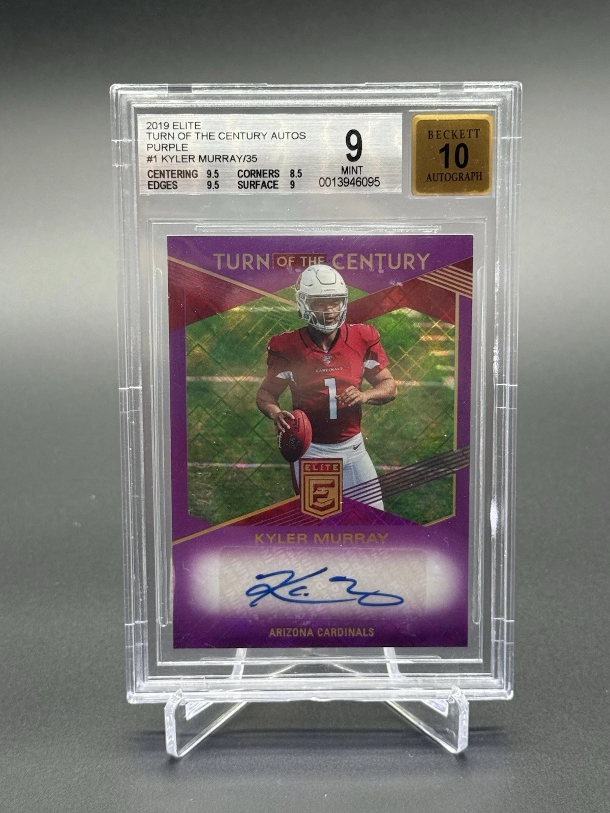 Kyler Murray Panini Donruss Elite Turn of the Century Autographs #KM1 Purple