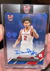 Dylan Harper 2024-25 Bowman U NOW Blue #36/49 Autographed Card #38A Rutgers