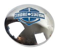 Rare Shore Station 1960s Boat Trailer Hubcap Wheel Cover with Anchor!