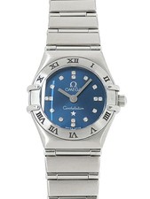OMEGA "Constellation Cindy Crawford 16P Diamond" 1563.86 Ladies Quartz Used