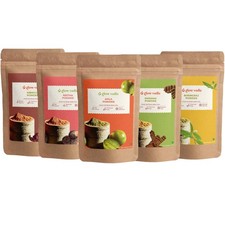 Glow Vedic Hair Powder Combo Amla Reetha Shikakai Bhringraj Hibiscus