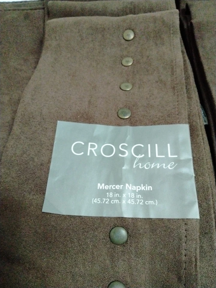 Croscill Home Mercer Set Of 8 Napkins and Placemats Contemporary  Embellished - Image 3 of 4