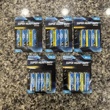 5x 8-PCS PACK E-Circuit Super Heavy Duty AA Batteries 1.5 volts Qty 40 batteries