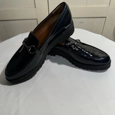 Franco Sarto Cason Loafers Navy Women’s 7.5M Comfortable Trendy