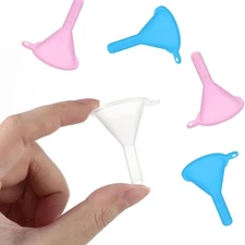 Mini Plastic Funnels Set for Small Bottles Perfume Oils Powder Spice Filling