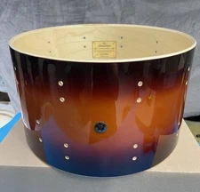 Tama Starclassic Maple 8x14 Snare Drum Shell Dark Cherry Sunburst Lacquer