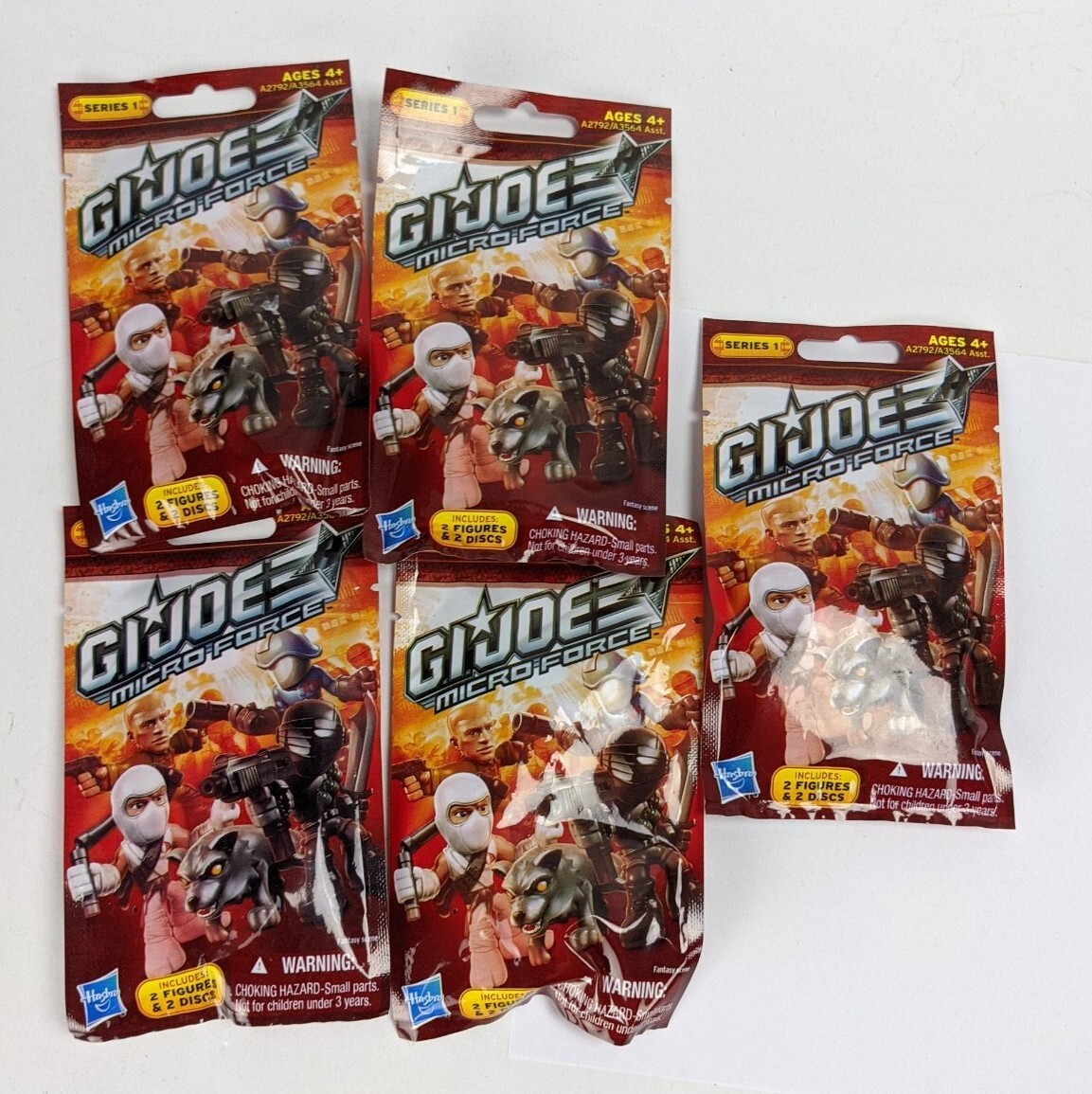 5x HASBRO GI Joe Micro Force Series 1 Mystery Pack Sealed (2x
