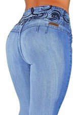 Plus Size, Mid Waist, Colombian Design, Butt Lift Skinny Jeans