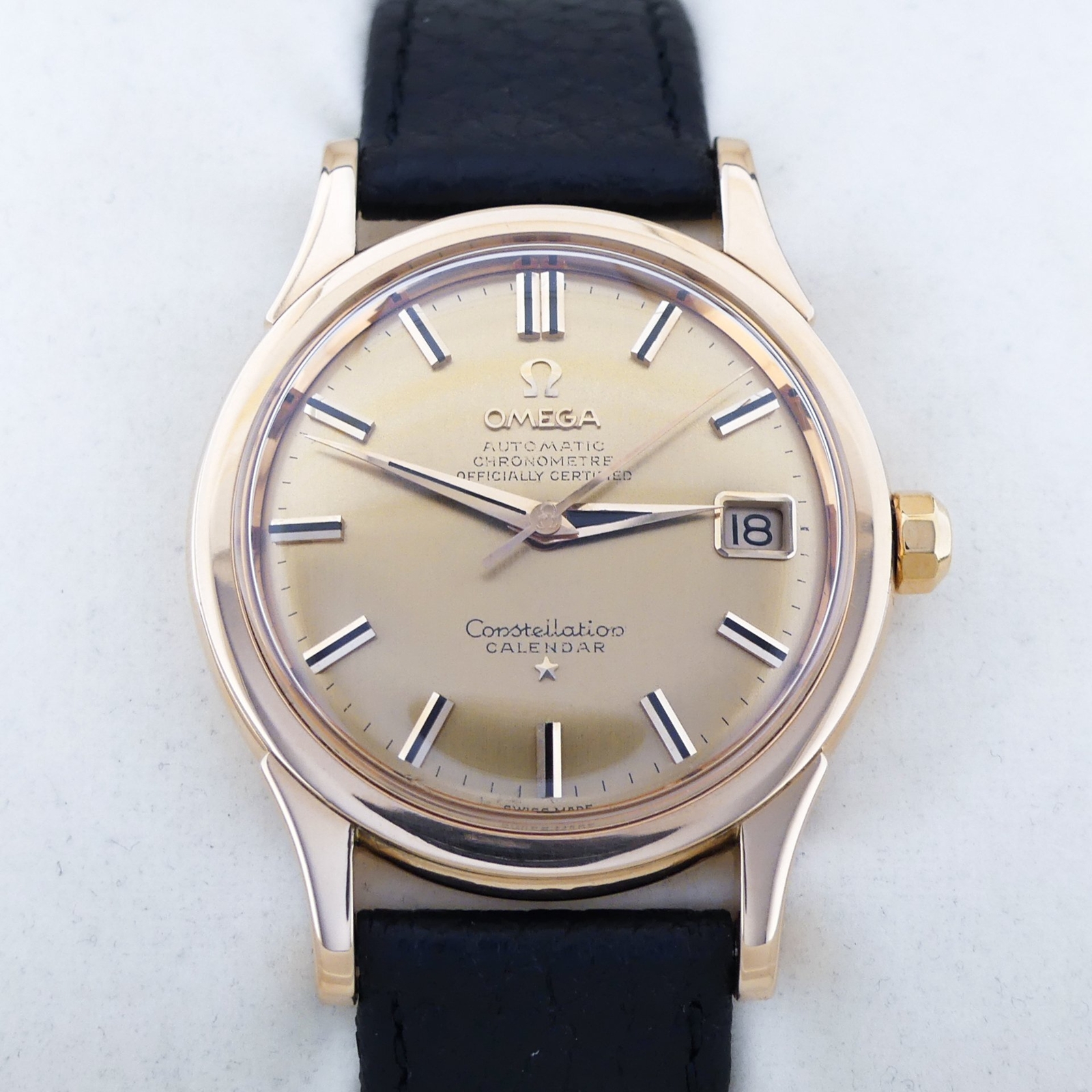 Omega Constellation Vintage 18k Gold 2943 2954 Automatic rose gold 1950 image 2