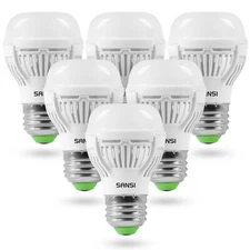 6Pcs 60 watt Equivalent LED Light Bulbs A15 E26 900LM 5000K Daylight Home Lamps