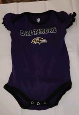 BALTIMORE RAVENS girls one piece 18 MONTHS purple.............................A1