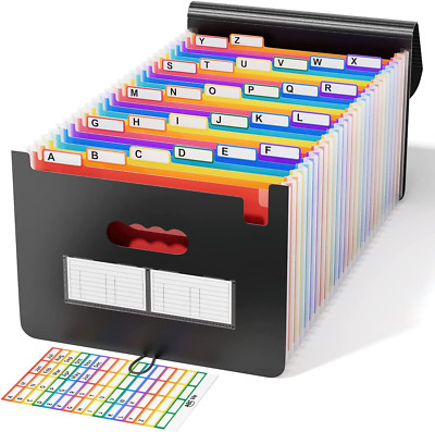 Dokumentenmappe A4, Fächermappe Sortiermappe Bunte Datei Ordner Regenbogen Akten