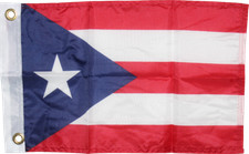 Puerto Rico Boat Flag 12inch x 18inch Grommets Super Polyester Waterproof Banner