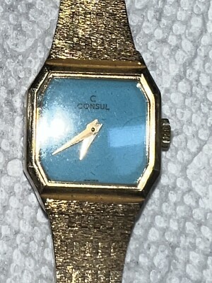 Rare vtg Consul Watch Consul Swiss Watches - Etsy main image 4