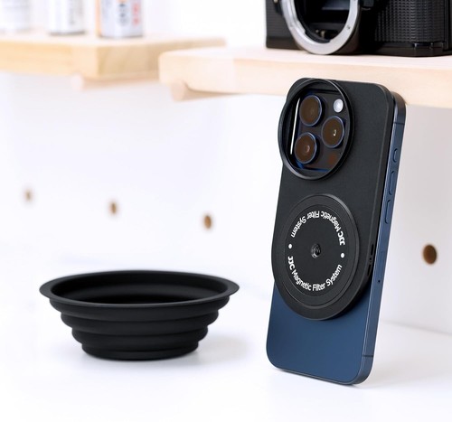 JJC 49mm Magnetic Lens Filter Mount Adapter for iPhone 13 Pro Max 14 Pro Max 15 - Photo 7 sur 8