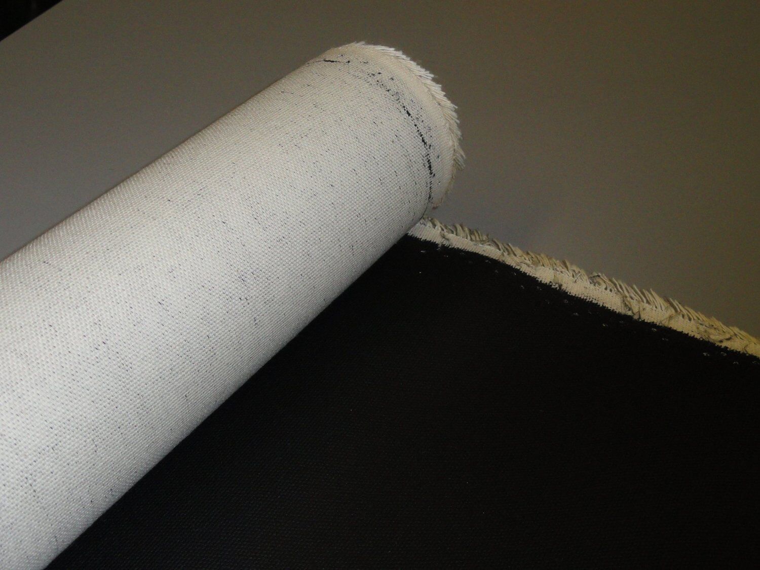 Manufacturer's Outlet Primed Cotton Canvas Roll Black 6 yds x 63