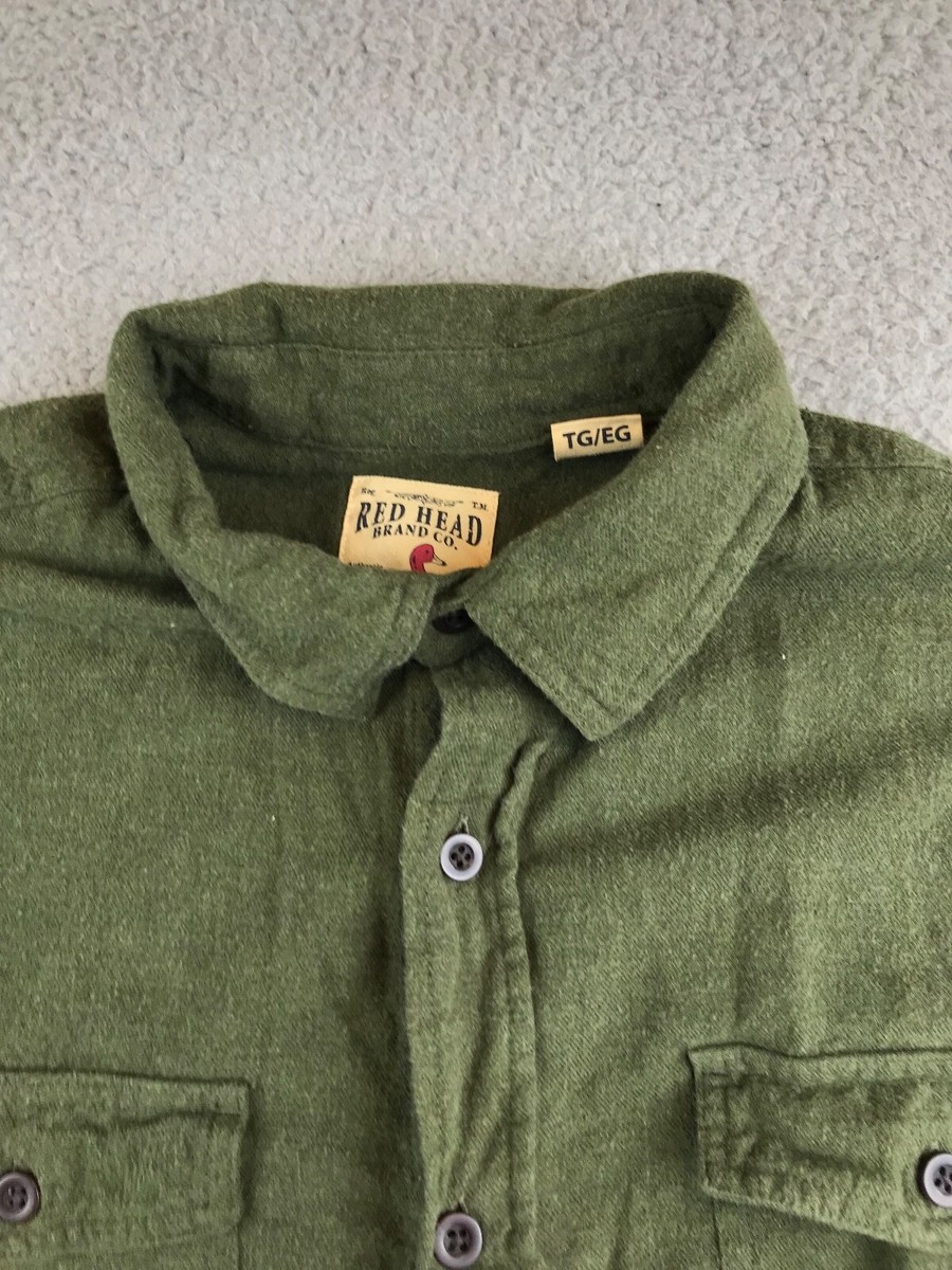 Red Head Brand Co Shirt Men's XL Green Long Sleeve Button Red Head Brand Co Shirt Men's XL Green Long Sleeve Button