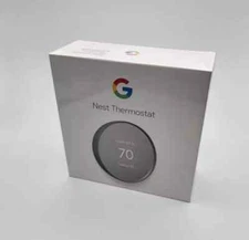 NEW Google Nest Thermostat G4CVZ Charcoal Programmable Smart Thermostat For Home