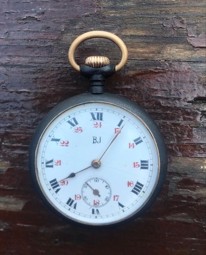 Antike Taschenuhr funktioniert Rotguss selten - Bild 5 von 6