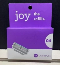 Gillette Joy The Refills 4 Razor Cartridges 5 bladed NEW SEALED