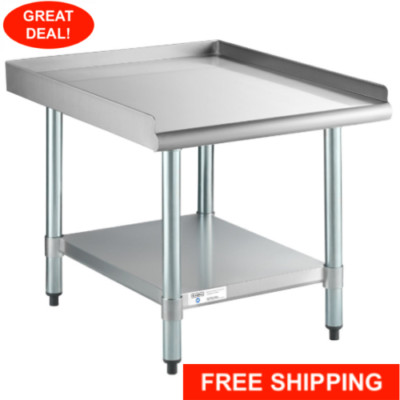 30'' x 24'' Stainless Steel Table Commercial Mixer Grill Heavy Equipment Stand