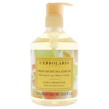 Citrus Fresh Foam Hand and Body Cleanser by LErbolario 16.9 oz Body Wash