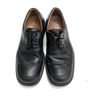 ECCO black oxford dress shoe mens 40 u.s. 7-7.5 Lace Up  display picture 3