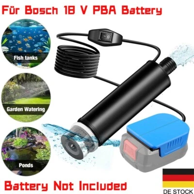 MARKENLOS 120W 12V Für Bosch PBA PSB 18V Akku Tauchwasserpumpe Elektrische Wasserpumpe