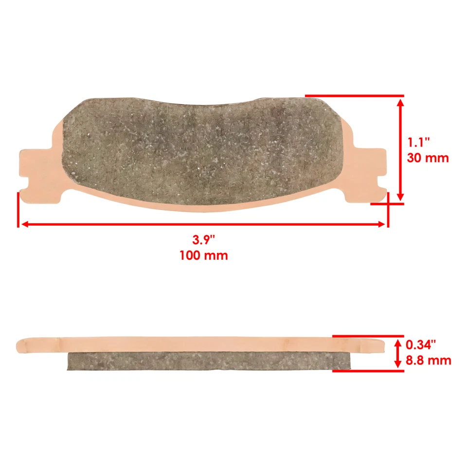 Rear Brake Pads for Yamaha R6 YZFR6 YZF-R6 1999 2000 2001 2002 Rear Brake Pads — 第 2/4 张图片