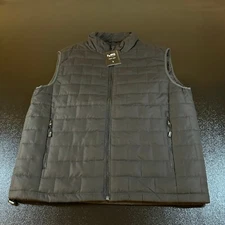 Mack Russo Puffer Vest Full Zip Sleeveless Padded Jacket Black Mens Medium NWT
