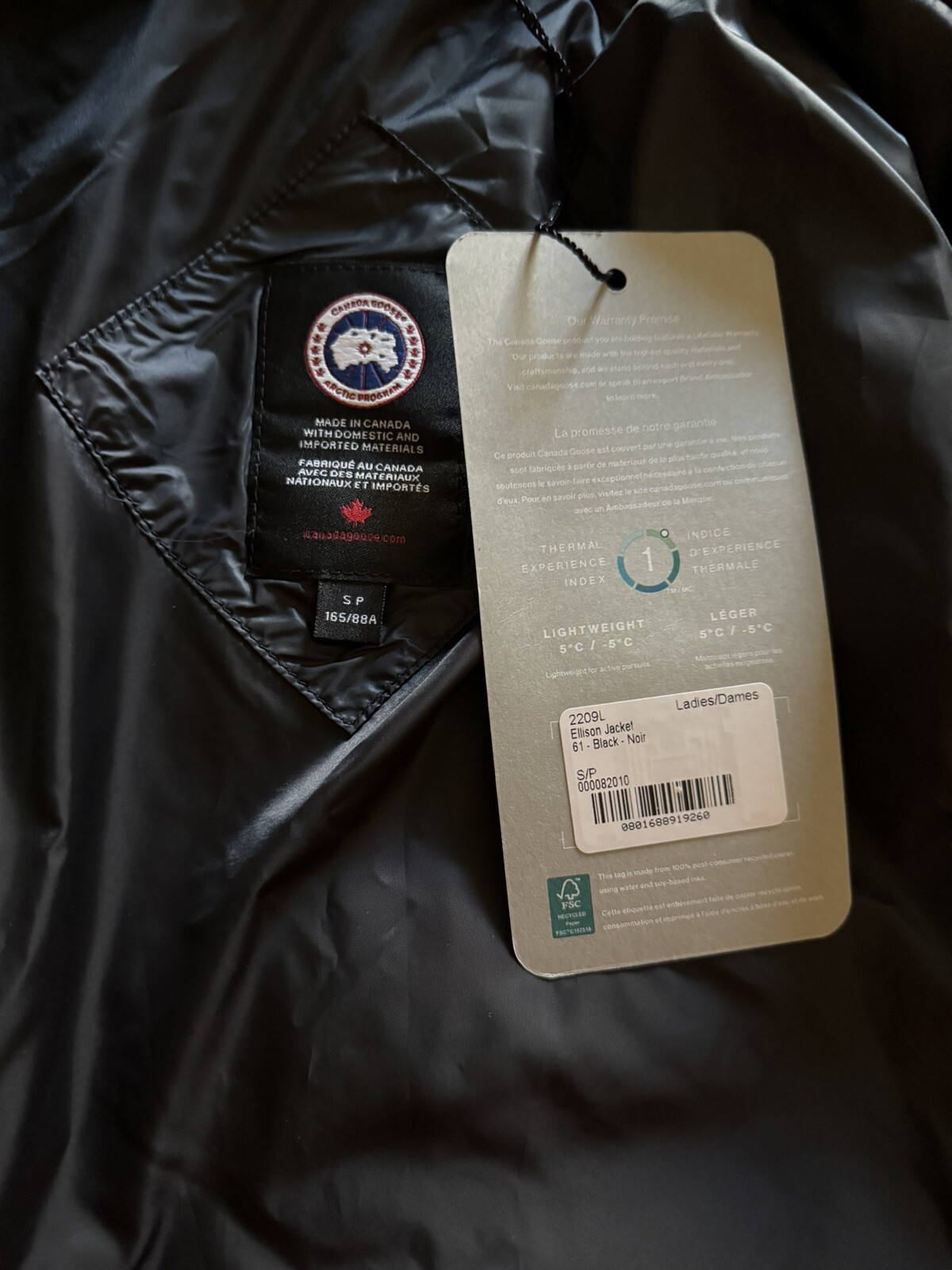 Canada Goose Ellison Packable Down Jacket Size Small eBay
