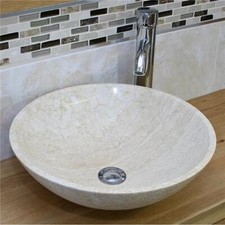 Bathroom Sink in Stone|Marble|Travertine or Onyx|Mixer Tap & Pop Up Plug Option