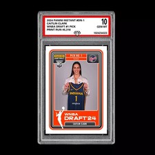 Caitlin Clark WNBA Draft 1st Graded Gem Mint 10 RC Rookie 2024 Panini Instant