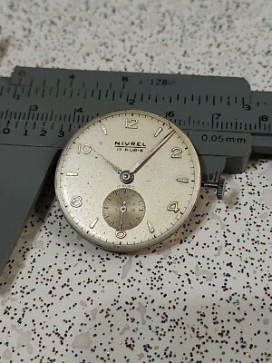 Vintage Uhr NIVREL AETOS 17 Rubis Handaufzug, Dial Champagner, x Ersatzteile 