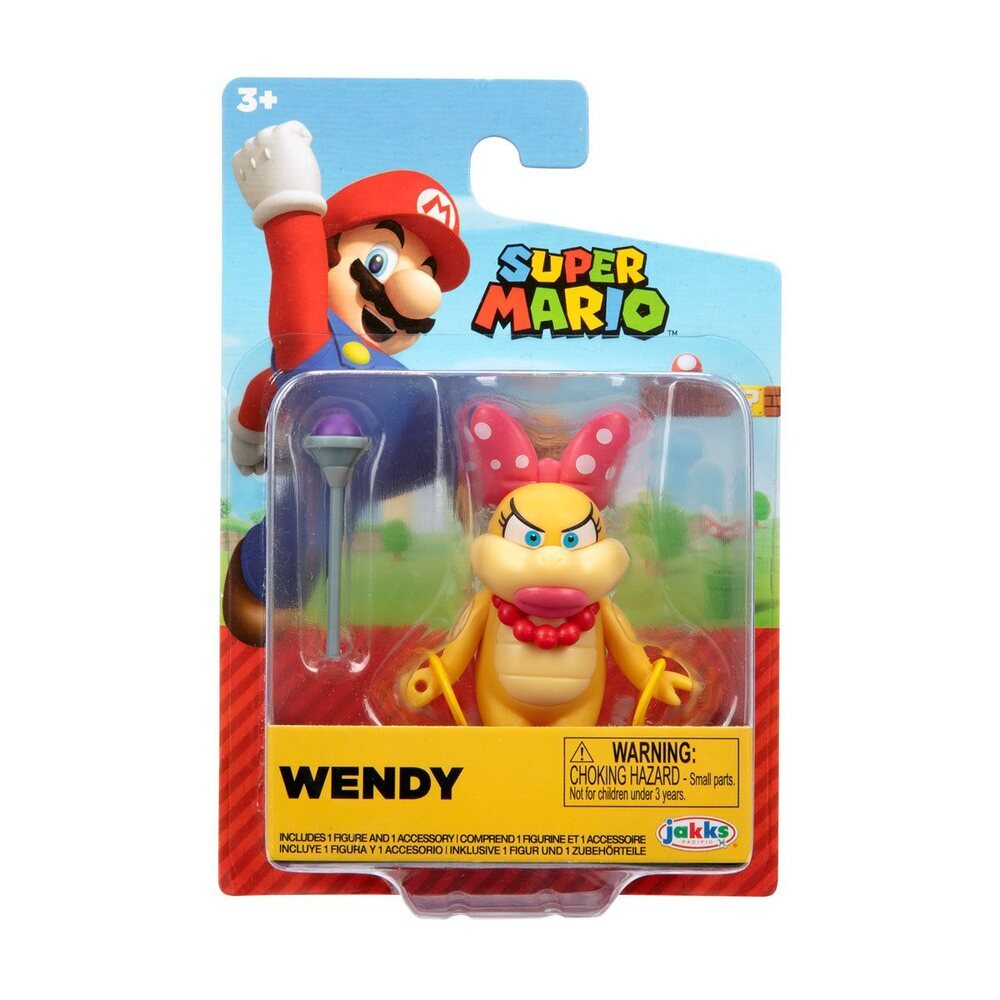 World of Nintendo Super Mario Wendy Koopa 2.5 Inch Mini