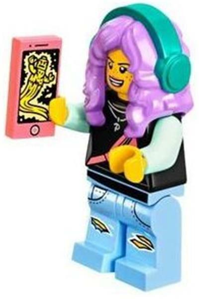Lego Parker L. Jackson 70430 Black Top with Headphones Hidden Side