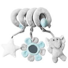 Baby Pram Crib Activity Spiral Plush Toy Colorful Sensory Development For St