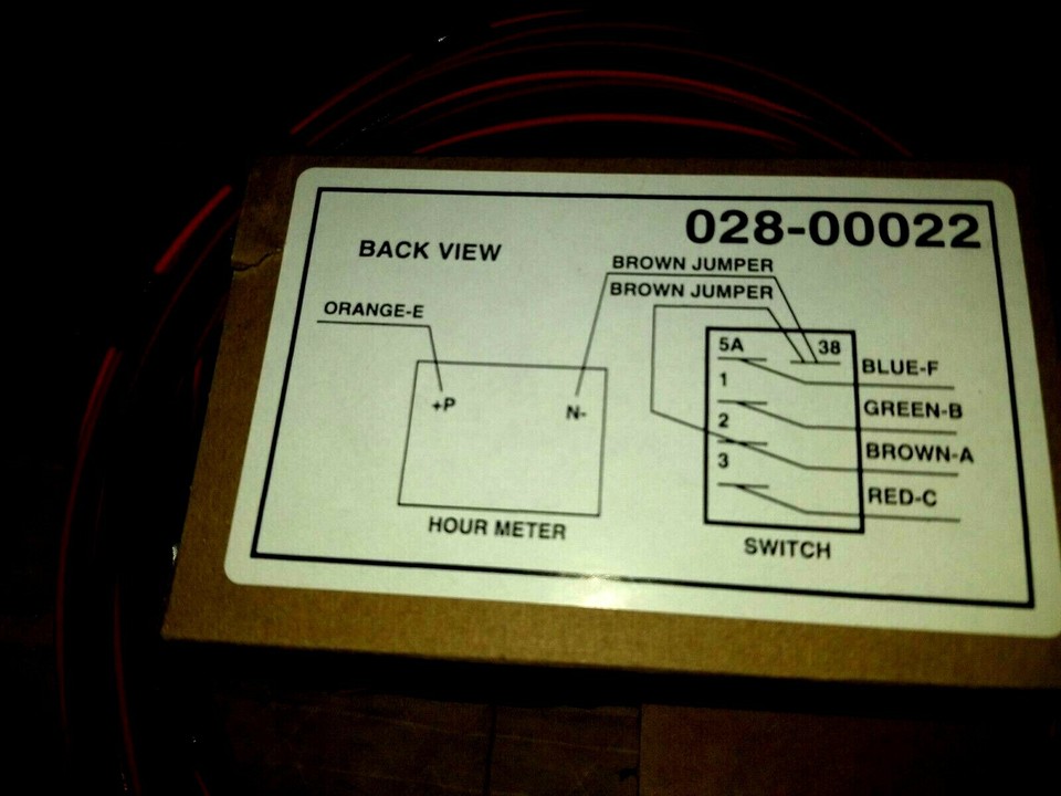 ONAN Silent Diesel Remote Start Switch Panel With Hour Meter & 40-Foot Harness, 12V