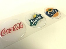 Coca Cola Aufkleber, Fanta Aufkleber, Sprite Aufkleber F&uuml;r Ihre Maschine 3D Gel,