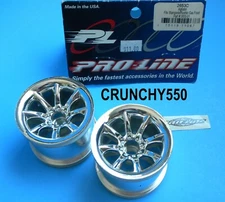 Pro-Line 2653C Agitator Wheels 2.2" Chrome: Nitro Traxxas Stampede Rustler 2WD